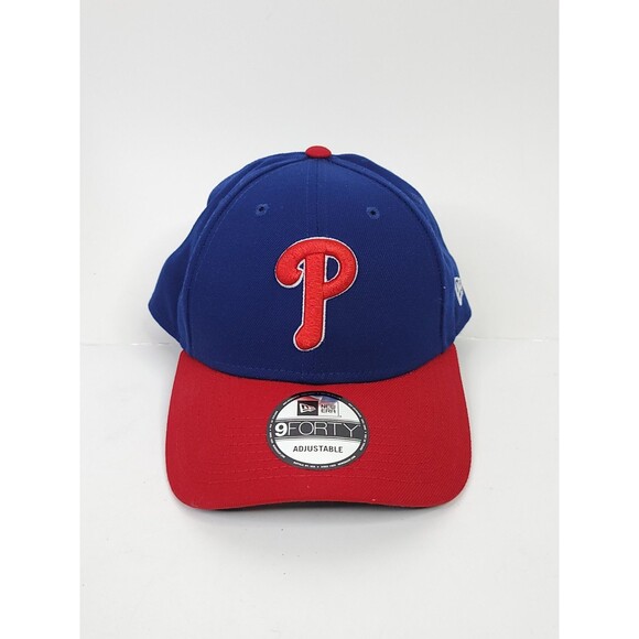 Philadelphia Phillies Blue & Red Hat One Size NewEra 9Forty Authentic New - Picture 1 of 10